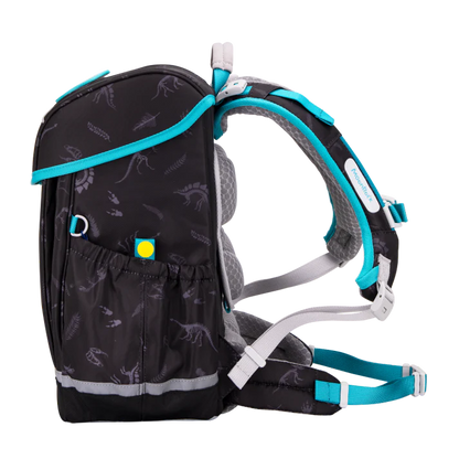 SP108P School Bag - Dinosaur Century - Black