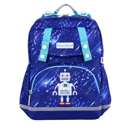 SS101P School Bag - Robot Planet - Dark Blue