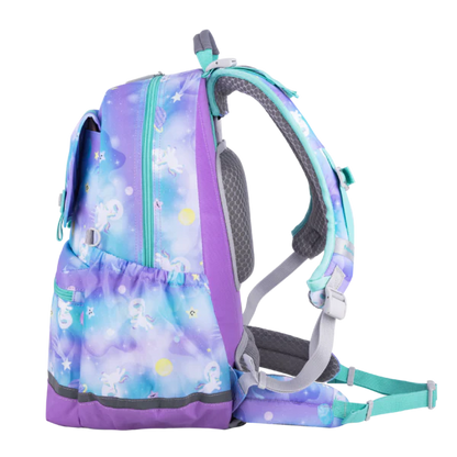 SS200P School Bag - Unicorn Galaxy - Purple Blue